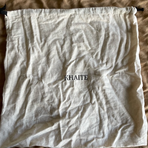 KHAITE Medium Lotus Tote in Grey Suede - Picture 16 of 16